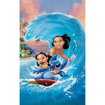 Photo Wallpaper Lilo And Stitch, Animated-Movies, Wall Mural for Kids Room Decor