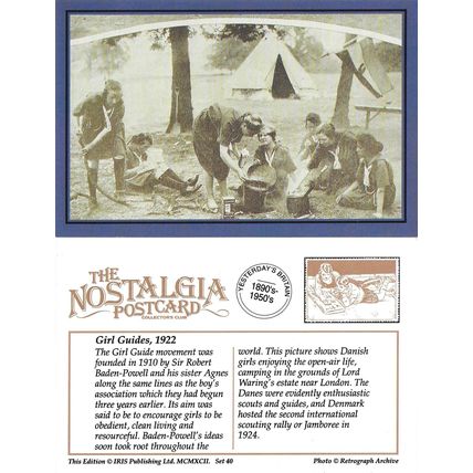 Postcard Danish Girl Guides Lord Waring Estate London 1922 Children Nostalgia