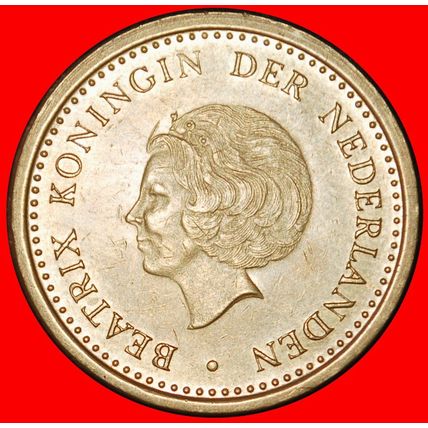 Ⰶ BEATRIX (1980-2013): NETHERLANDS ANTILLES ★ 1 GULDEN 1990★LOW START★NO RESERVE