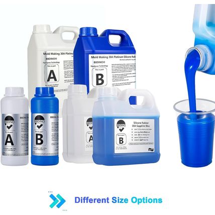 BBDINO Silicone Mold Making Kit 30A, Mold-Making Silicon Rubber 1 Gallon/10 Lbs/