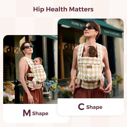Momcozy Baby Carrier with Natural Cotton Linen, Built to Last, Ergonomic Design,