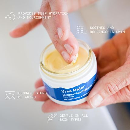 Ursa Major Golden Hour Face Moisturizer | Vegan Recovery Cream for Daily Facial