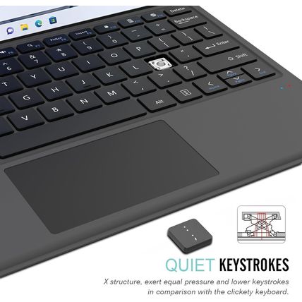 Arteck Surface Pro Keyboard Type Cover, Ultra-Slim Portable Bluetooth Wireless K