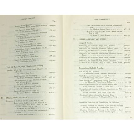 World Peace Through Law. The Geneva World Conference Book **Switzerland 1969**
