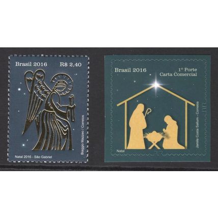 BRAZIL 2016: CHRISTMAS - 2.40Rs/1Porte MNH (G17)
