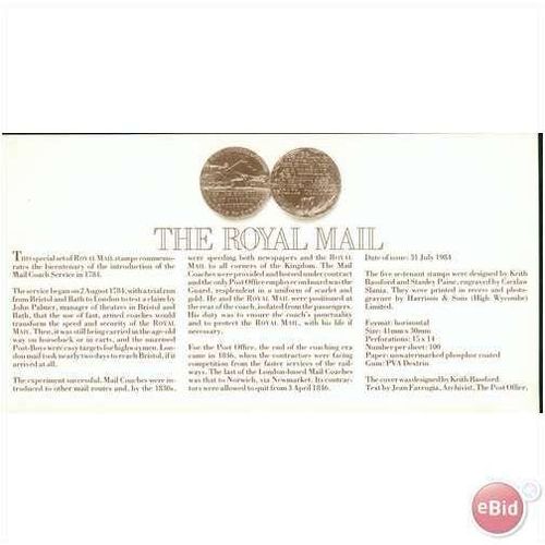 GB FDC 1984 - The Royal Mail (mint) Cheshire