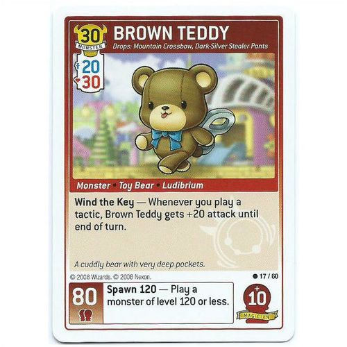 MapleStory Set 3 P3TS - 17/60 - Brown Teddy