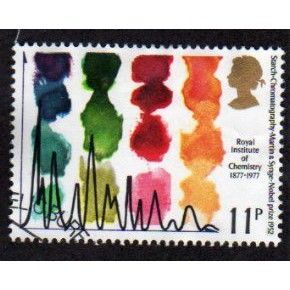 Great Britain 1977 Chemistry 11p Starch Chromatography Used 2 SG1031 Sc808 stamp