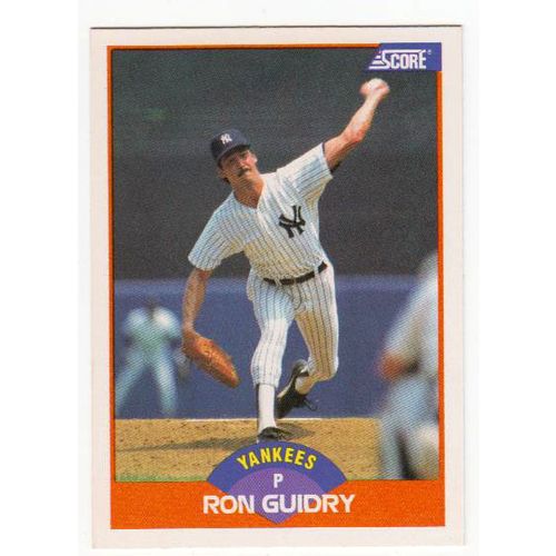 1989 Score Ron Guidry baseball card #342 – Yankees