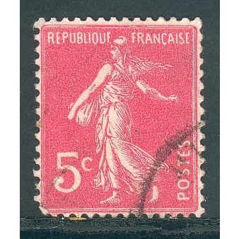 France 1931 - 34 - 5c purple carmine - Sower - no ground - used 2