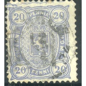Finland 1875 - SG87 - 20p ultramarine - Arms - used