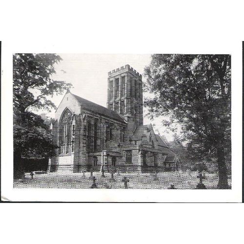 Hoar Cross, Staffordshire - Church of Holy Angels -RP postcard by McCann c.1950s