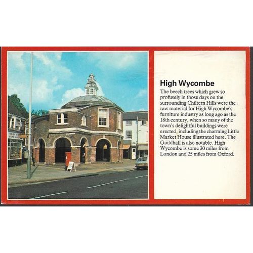 High Wycombe, Buckinghamshire - Little Market House - TextView postcard c..1970s