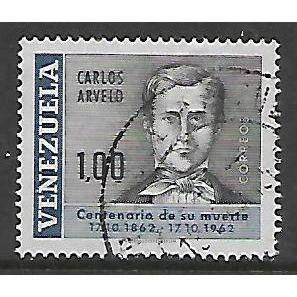 VENEZUELA 1964 1b BLACK AND BLUE DR CARLOS ARVELO SG 1824 FINE USED