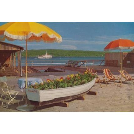 Starnberger See Undosa Bad Mit MS Tutzing Boat Of Flowers German Postcard