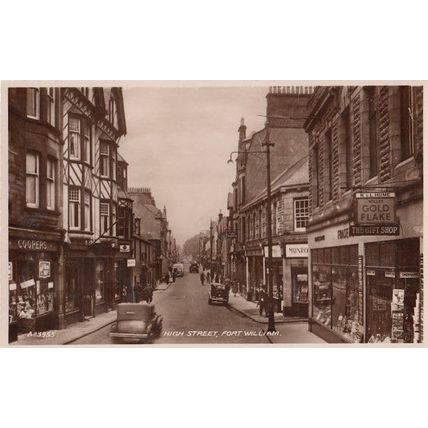 Willis Gold Flake Cigarettes Post Office Fort William Real Photo Postcard