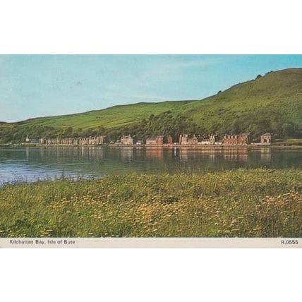 Kilchattan Bay Isle Of Bute 1970s Scottish Postcard