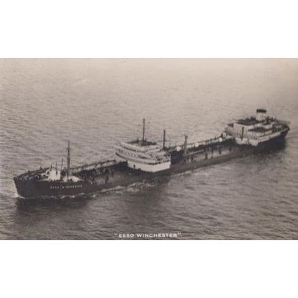 Esso Winchester Vintage Ship Postcard