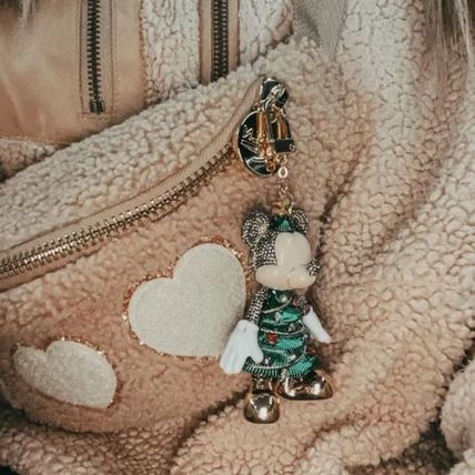 BAUBLEBAR DISNEY MINNIE MOUSE CHRISTMAS TREE DRESS BAG CHARM KEYCHAIN~NW~HOLIDAY