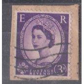 GB 1954 3d purple on paper SG520