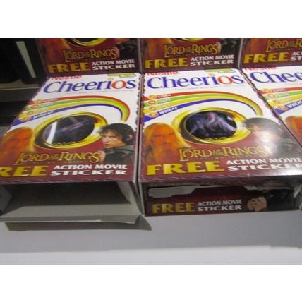 Nestle 2002 Cheerios Lord of the Rings Cereal Box Set of 6 Action Movie Cards