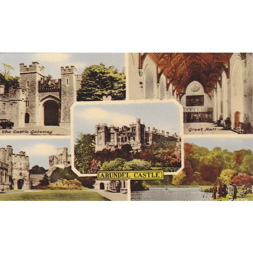 Arundel Castle Sussex Postcard (SX832)