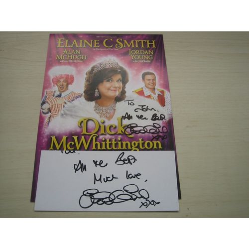 Elaine C Smith (2016/17 Aberdeen Panto flyer) hand signed RARE *FREE POST*