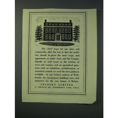 1942 Celotex Limited Ad - The chief hope for our cities and countryside