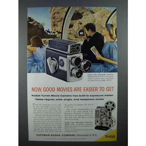 1960 Kodak Cine Scopemeter Camera Turret Ad