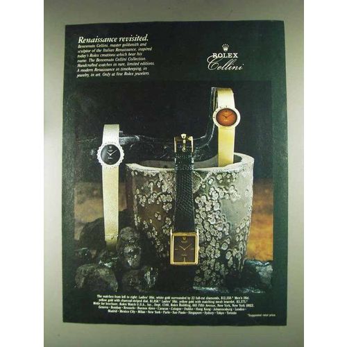 1979 Rolex Benvenuto Cellini Watches Ad - Renaissance