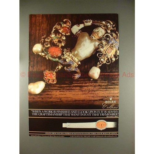 1979 Rolex Cellini Watch Ad, Craftsmanship I Remember!
