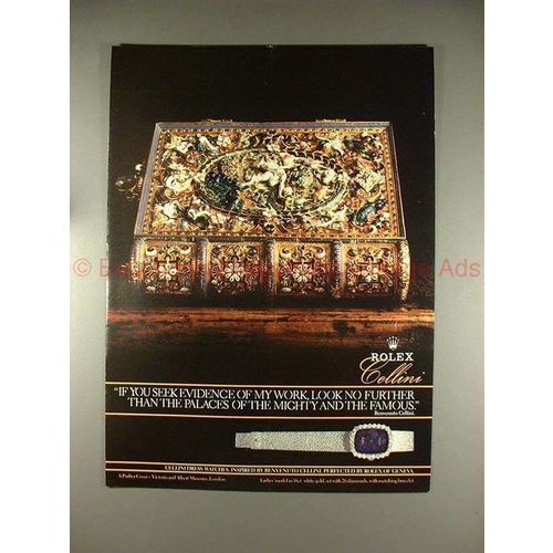 1979 Rolex Cellini Watch Ad, The Mighty and the Famous!