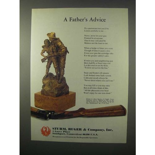 1981 Ruger Firearms Ad - A Father's Advice