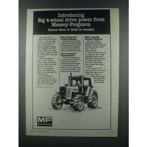 1985 Massey-Ferguson MF 3545 Tractor Ad - Power