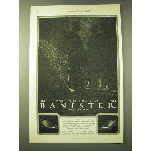 1924 Banister Shoes: Envoy and League Ad - 1845 from the house of 1924 Banister