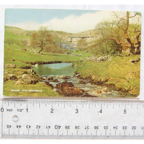 1970 postcard Malham Cove, Malhamdale