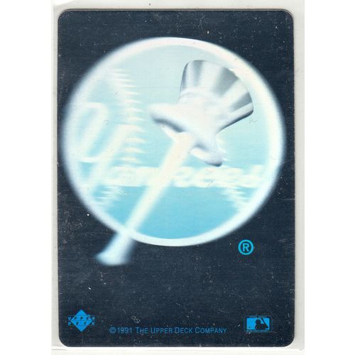1991 Upper Deck baseball New York Yankees Hologram Logo