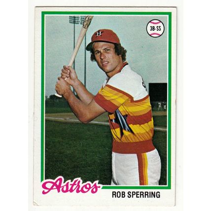 1978 Topps baseball card 514 Rob Sperring - Astros