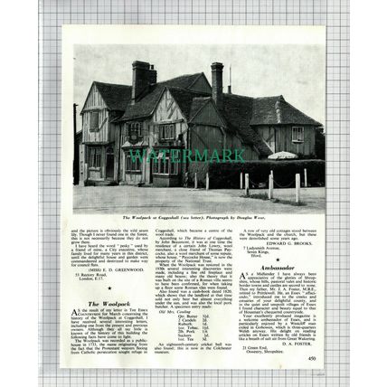 (6567) The Woolpack Inn Coggeshall Essex Edward Brooks Ilford- 1969 Cutting