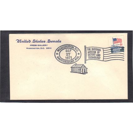 Event Senate Smithsonian 1338F 8c Flag (No Cachet-U/A) CV41071