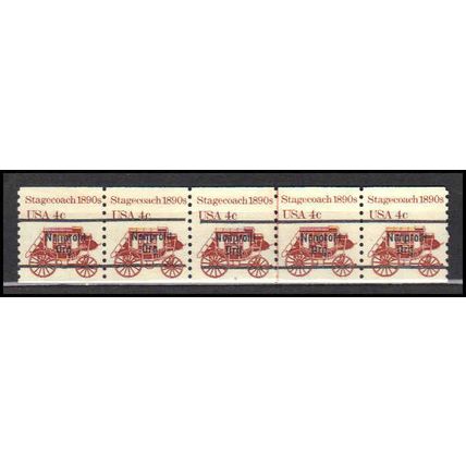 1898Ab 4c Stagecoach Fine MNH Dry Gum PNC 6/5 Gap 1L AA0068