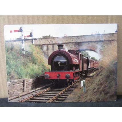 'PROGRESS' steam engine TANFIELD RAILWAY GATESHEAD, NEWCASTLE. unused postcard =