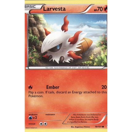 Pokemon Black & White Noble Victories 19/101 Larvesta