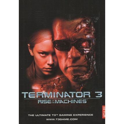 Terminator 3 Arnold Schwarzenegger PC PS2 Game Advertising Postcard