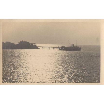 Weston Cardiff Welsh Steamer Ship Old Plain Back Postcard