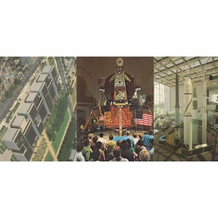 USA National Air & Space Museum NASA Skylab 3x Postcard s