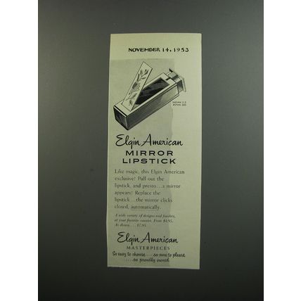 1953 Elgin American Mirror Lipstick Advertisement