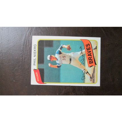 1980 Topps Phil Niekro Atlanta Braves Card #245