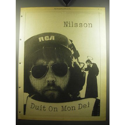 1975 Harry Nilsson Duit on Mon Dei Album Advertisement