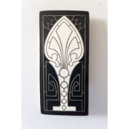 Hard Enamel Pin - Vintage "Art Nouveau" Lapel-Hat-Bag-Clothes / France 1900's